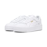 PUMA Baby Girl Carina Street Jr Baskets, Puma White Puma White Puma Gold, 39 EU