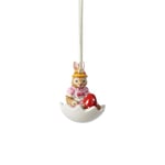 Villeroy & Boch Bunny Tales Ornament Anna in Egg Shell, Porcelain, Coloured