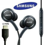 For Samsung Galaxy S23 S22 S21 Ultra USB C Earphones Headphones Earbuds AKG
