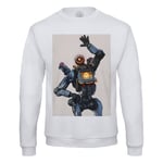 Sweat Shirt Homme Apex Legends Pathfinder Battle Royale Jeux Video Robot