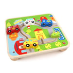 PLANÈTE Bois - Puzzle Labyrinthe - Jeu Educatif - Première Réflexions - 053340-1 Pièce - Modèle Aléatoire - Bois - Jeu pour Enfant - Plateau - Montessori - 22 cm x 20 cm - À Partir de 24 Mois