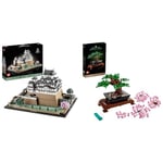 LEGO 21060 Architecture Le Château d'Himeji, Kit de Construction de Maquette & 10281 Icons Bonsaï: Projet de Bricolage Créatif pour Adultes, Collection Botanique, Idée Cadeau de Saint-Valentin