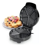 Geepas Waffle Maker Non-Stick 5 Heart Belgian Waffle Iron Machine 1000W