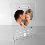 Personalised Song Plaque Mothers Day Gift Mum and Daughters Gift Acrylic Plaque