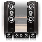 Fenton 5.0 Black Surround Sound Home Cinema Speakers Party HiFi System 1150W