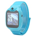 (Blue)Kids Cell Phone Watch 2G GSM IP67 Waterproof 300000 Pixels Two Way Video