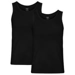 Resteröds 2P Bamboo Tank Top Svart Large Herre