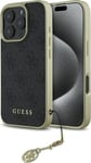 Guess Guess Guhcp16lgf4ggr Iphone 16 Pro 6.3" Czarny/Black Hardcase 4G Charms Collection