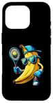 Coque pour iPhone 16 Pro Banane Tennis Cool Lunettes Casquette Gants