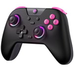 EasySMX X05 Wireless PC Controller with Hall Triggers Joysticks, Bluetooth Game Gamepad Controller with RGB Lights, No Drift Deadzone Gaming Controller for PC Android iphone Switch Steam