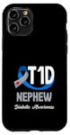 Coque pour iPhone 11 Pro Sensibilisation au diabète de type 1 T1D Neveu