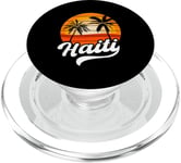 Palmier haïtien portant des racines haïtiennes fières de plage PopSockets PopGrip pour MagSafe