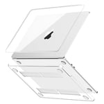 GPXIIZ Coque Compatible avec MacBook Air 13 Pouces M1 2020 2019 2018 Release A2337 A2179 A1932, Étui de Protection Housse Rigide en Plastique 13,3", Cristal Clair