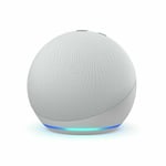 Amazon Echo Dot (4th Gen.) Smart Speaker - Glacier White with Clock