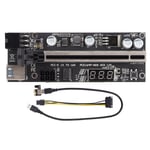 PCI E -sovitinkortin lämpötilan näyttö PCI E Riser Board -kortti 1x sovittimella 1x - 16x jatkokaapeli