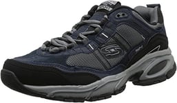 Skechers Men's Vigor 2.0 Trait Sneaker, Navy Grey, 5.5 UK