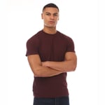 Superdry Mens Vintage Logo Embroidered T-Shirt in Burgundy material_cotton - Size 3XL