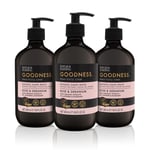 Baylis  Harding Goodness Rose  Geranium Natural Hand Wash 500 ml (Pack of 3) - V