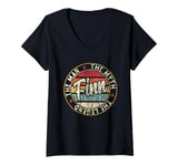 Womens Mens Finn The Man The Myth The Legend First Name Finn V-Neck T-Shirt