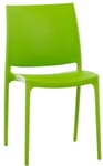 Chaise De Jardin En Plastique Vert Design Simple Empilable 10_0001384