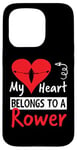 Coque pour iPhone 15 Pro Valentines Day Design - My Heart Belongs to a Rower