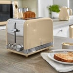 Swan Retro Cream Kettle and 2 Slice Toaster Set