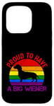 Coque pour iPhone 15 Pro Rainbow LGBT Love Weiners Dogs Love Love Funny Gay Man Pride Fun