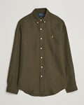 Polo Ralph Lauren Slim Fit Linen Button Down Shirt Armadillo