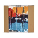 PEBEO - Studio Huile XL - Set 24 Tubes 20 Ml Couleurs Assorties + Accessoires - Kit de Peinture à l’Huile pour Artiste et Débutant - Pinceaux + Spatule - Couleurs Lumineuses