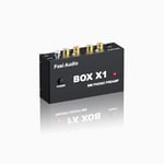 Fosi Audio BOX X1 Préamplificateur Phono, Amplificateur Phono Tourne-Disque MM avec 3,5 mm et Sortie RCA, Mini Préamplificateur Phono avec Interrupteur d'alimentation