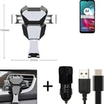 Car holder air vent mount for Motorola Moto G30 cell phone mount