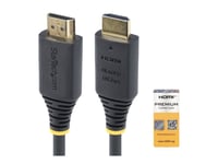 StarTech.com 1.6ft (50cm) Premium Certified High Speed HDMI Cable, 4K60Hz - Premium High speed - câble HDMI avec Ethernet - HDMI mâle pour HDMI mâle - 50 cm - noir - support pour 4K60Hz, passif