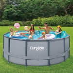 Piscine Tubulaire Ronde Funsicle Ø 3,66m x h1,22m Grise