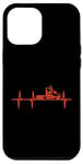 Coque pour iPhone 13 Pro Max Trucker Heartbeat Truck Driver Heartbeat