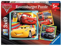 Ravensburger Puzzle 3 x 49 pièces : Cars 3 Prêts pour la Course