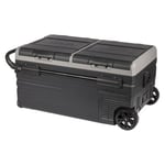 95L Portable Low Profile Dual Zone Fridge/Freezer With Wheels And Battery Compartment