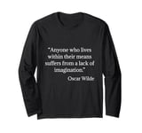 Oscar Wilde Shirt Lock Of Imagination Funny Quote Long Sleeve T-Shirt