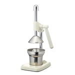 Living Nostalgia Manual Juicer Retro Lever-Arm Cream Heavy Duty Kitchen Gadget