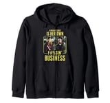 Jay and Silent Bob Her Own F#@%ing Business Poster Zip Hoodie