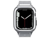 Spigen Metal Fit Pro, Spänne, Smartwatch, Silver, Apple, Apple Watch Series 8/7 (45 Mm), Aluminium, Metall, Termoplastisk Polyuretan (Tpu)