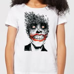 DC Comics Batman Joker Face Of Bats Women's T-Shirt - White - S