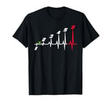 Heartbeat Motorcycle Gear Shift Six Speed 1 Down 5 Up T-Shirt