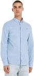 Tommy Jeans Men's Tjm Slim Stretch Oxford Shirt Dm0dm09594 T-Shirt, Perfume Blue, XS