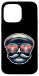 Coque pour iPhone 14 Pro Max Lunettes de soleil aviateur rétro Sunset Reflection