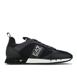 EA7 Mens Emporio Armani B&M Mesh Run Trainers in Black Textile - Size UK 10