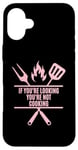 iPhone 16 Plus Pink Grilling Smoke Meat BBQ Cooking for Women Case