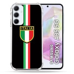 Cokitec Coque Renforcée pour Samsung Galaxy A35 5G Voyage Italie 3 Noir