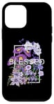 iPhone 12 mini Purple Blessed & Blooming Purple Color Graphic Case