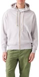 Levi's Men's Authentic Full Zip Sweatshirt, Light Gray HTR Bros, S