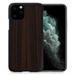 Apple Man&Wood premium-kotelo iPhone 11 Pro Max - Eebenpuu Ruskea